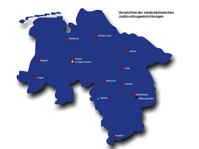 Standorte Justizvollzug