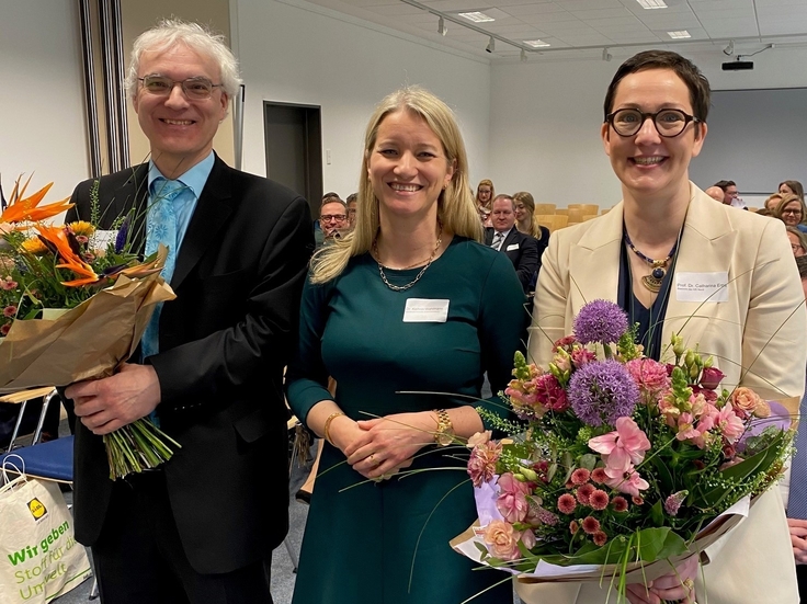 v.l.: Prof. Dr. Martin Schöpflin, LL.M., Dr. Kathrin Wahlmann, Prof. Dr. Catharina Erps